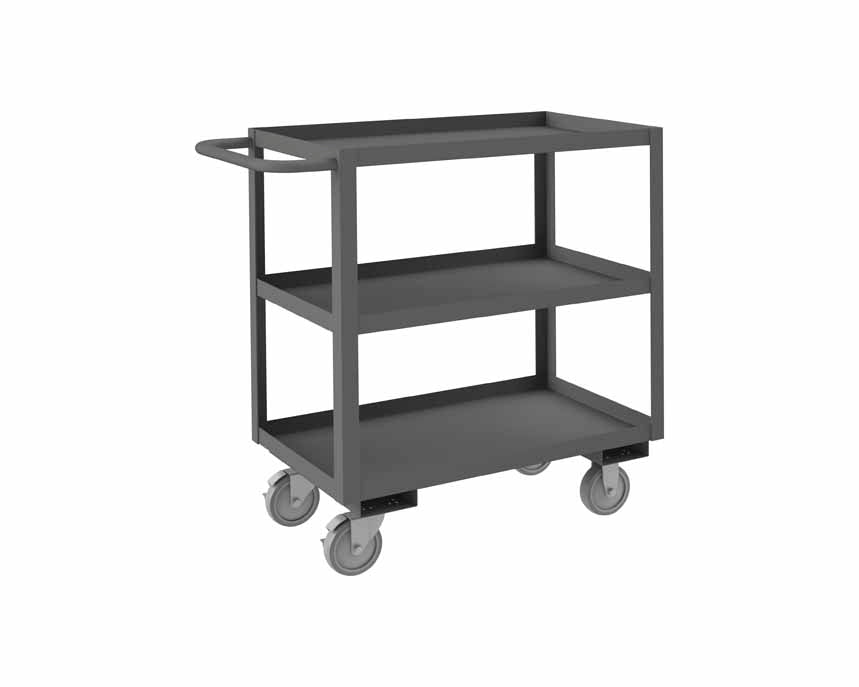 18in x 32in Stock Cart with 3 Shelves
