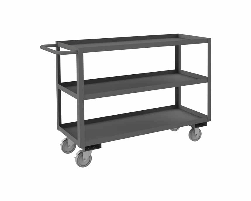 18in x 48in Stock Cart with 3 Shelves