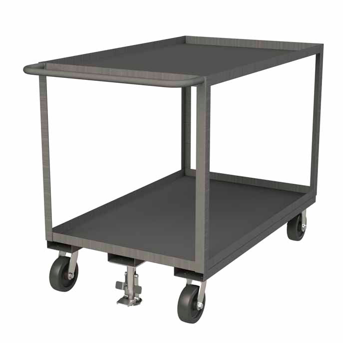 30in x 48in Stock Cart with 2 Shelves