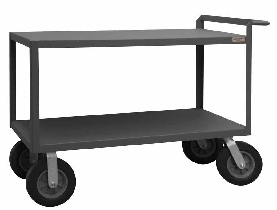 Stock Cart with 2 Shelves and a Raised Handle — NutsandBolts.com