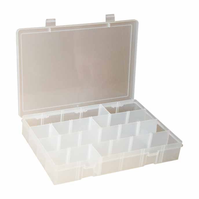 Small, Plastic Compartment Box —