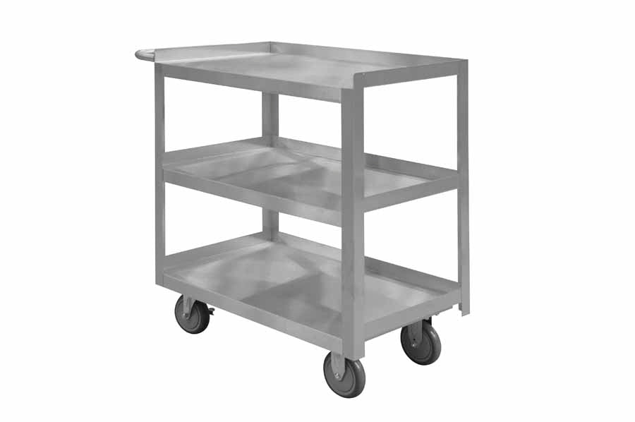 Stainless Steel Stock Cart with 3 Shelves