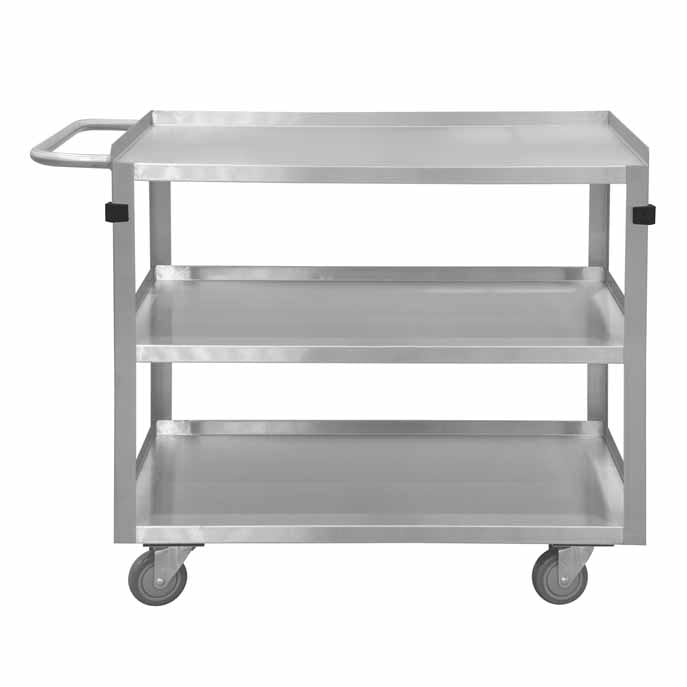 Stainless Steel Stock Cart with 3 Shelves
