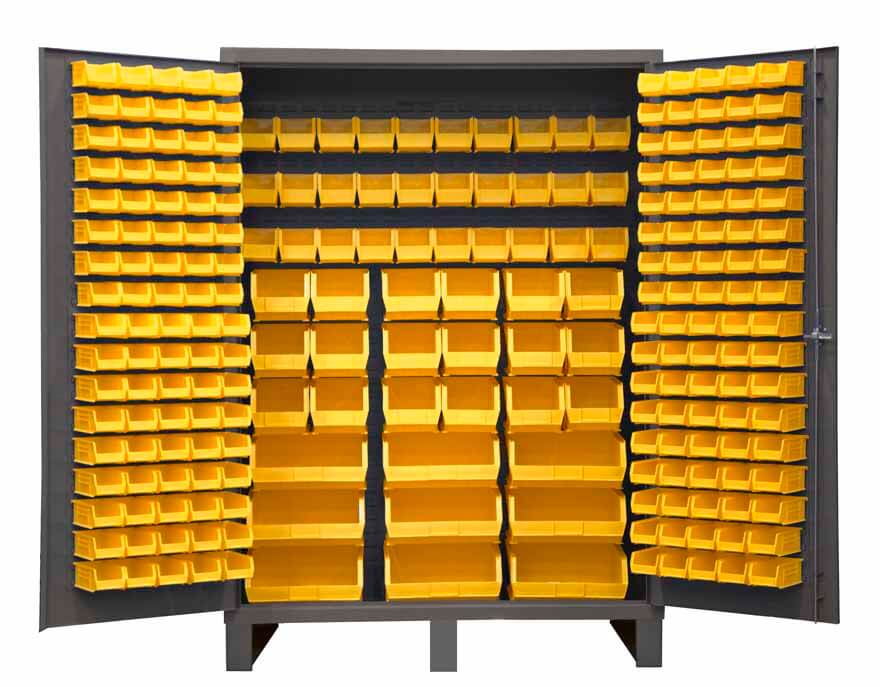 Cabinet with 227 Bins