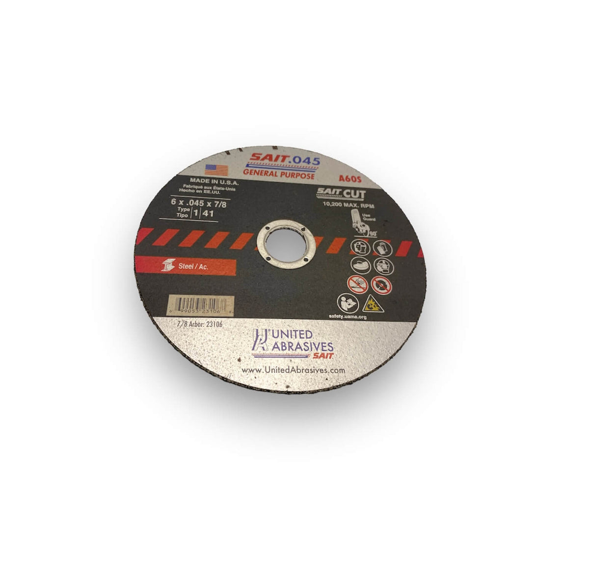 6 X 045 X 7 8 Cut Off Wheel Type 1 A60S NutsandBolts 6-x-045-x-7-8-cut-off-wheel-type-1-a60s-nutsandbolts