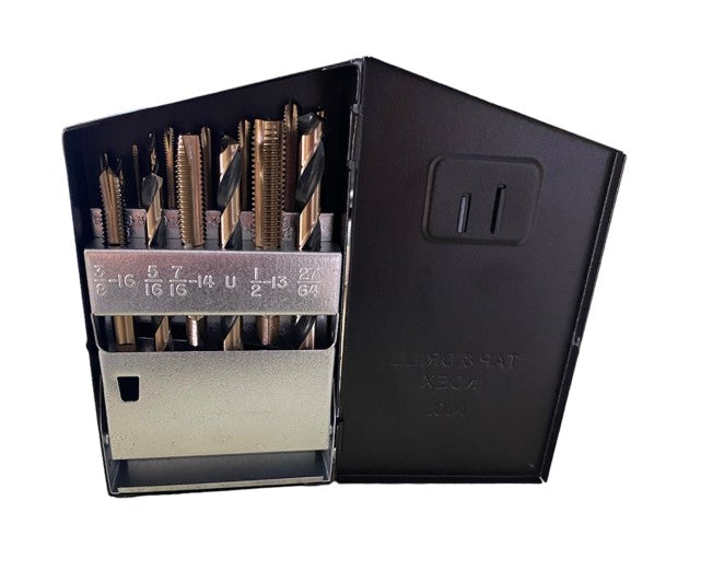 18 Piece Tap & Drill Bit Set Fractional