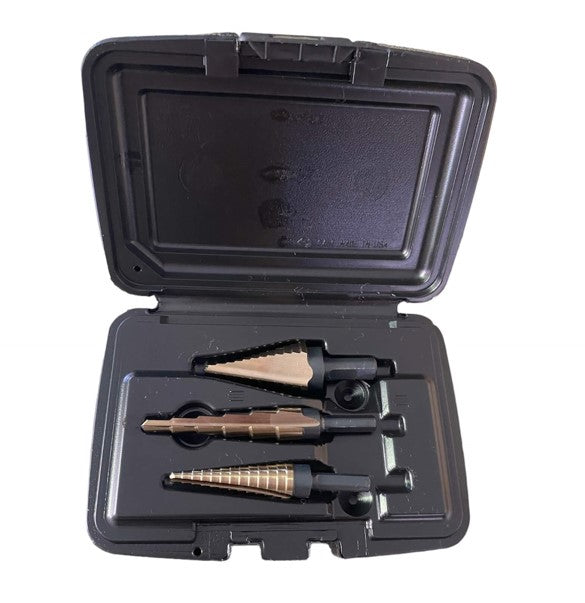 3 Pieces Step Drill Bit Set Type 78-AG