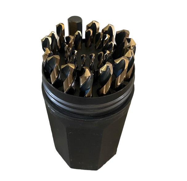 29 Piece Drill Bit Set (3 Flats) 190AQF in Plastic Ultra Dex