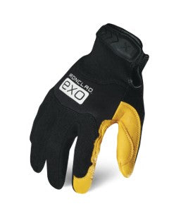 Ironclad EXO™ Pro Gold Deer Leather Glove with Neoprene Knuckle Impact Protection, Sz L