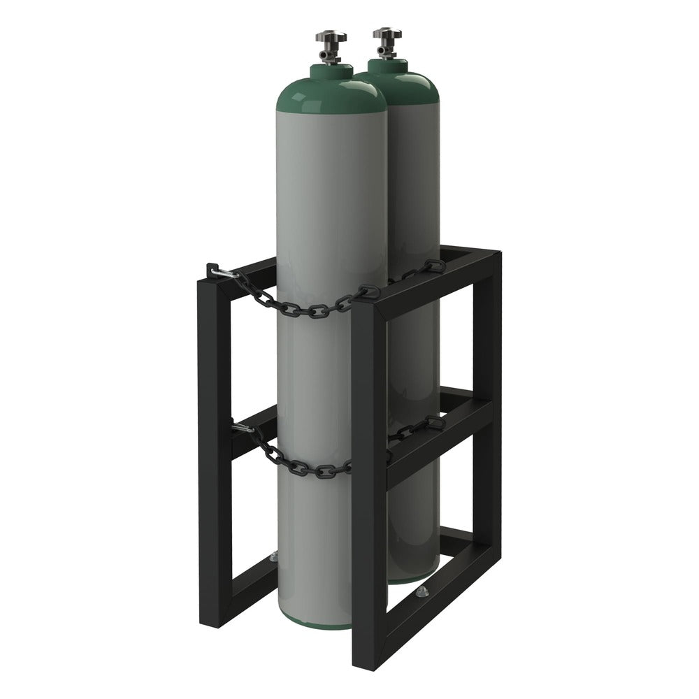 2 Cylinder Rack Vertical Gas Cylinder Rack for 2 Cylinders — NutsandBolts.com