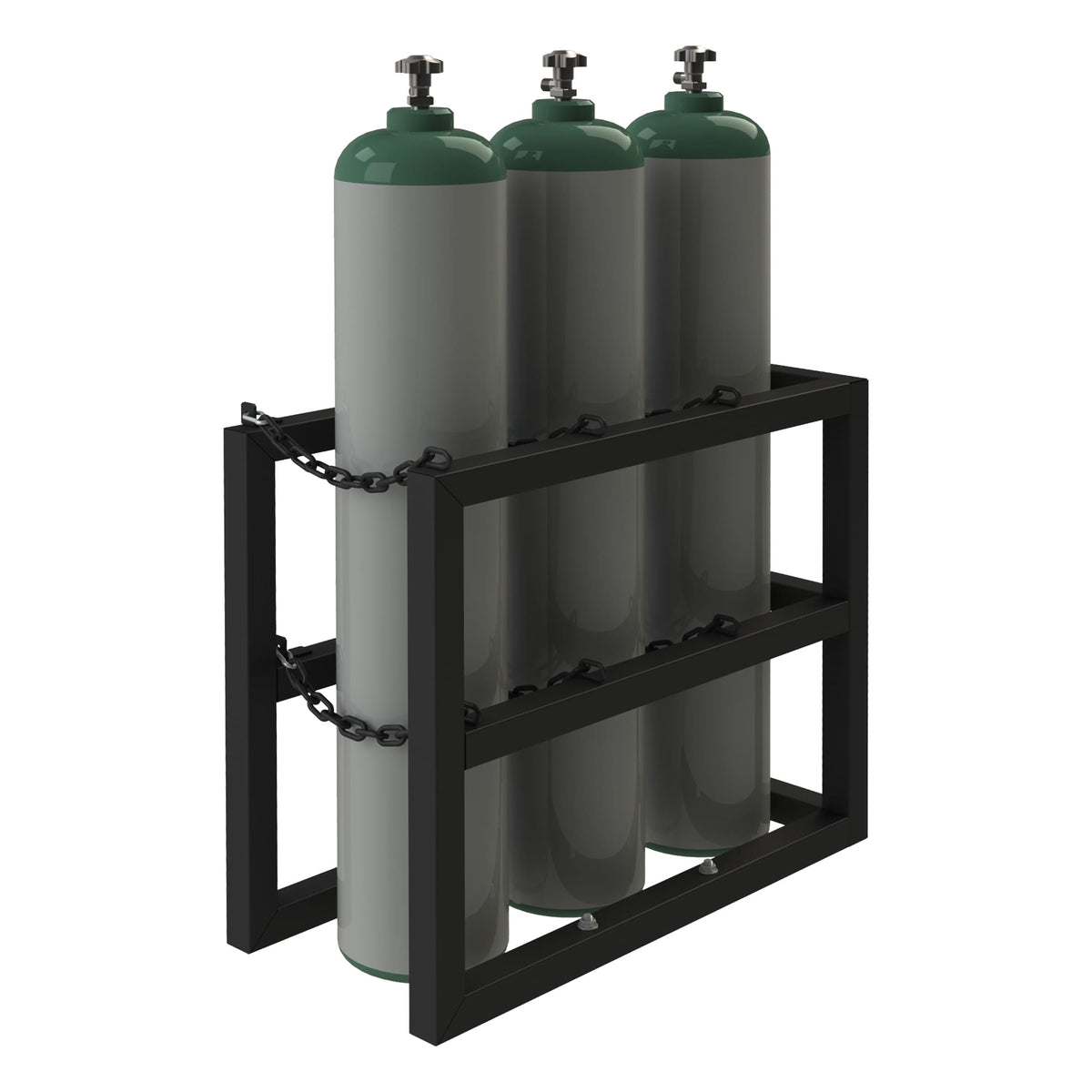 Vertical Gas Cylinder Rack for 3 Cylinders — NutsandBolts.com