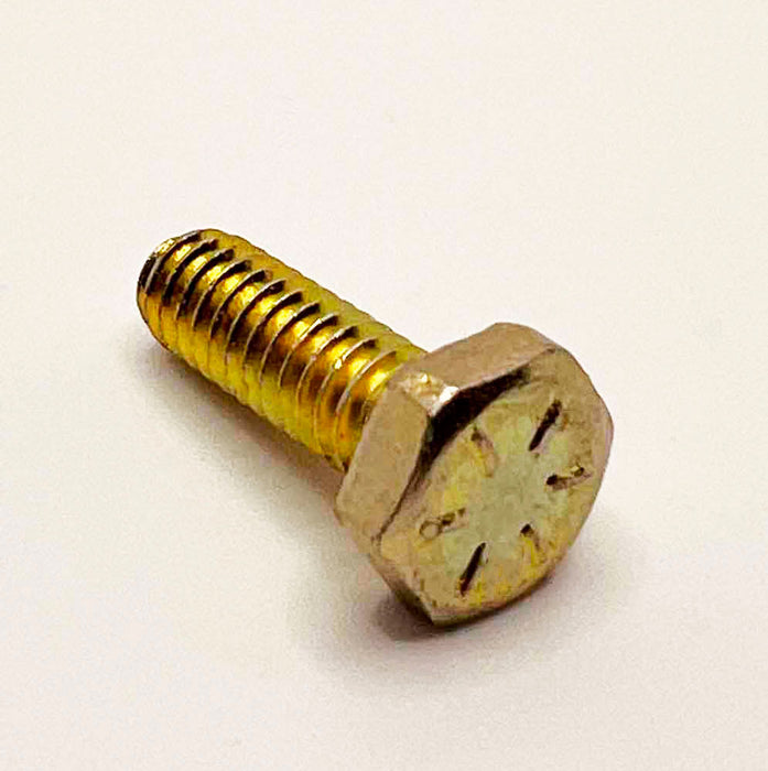 1/4-28 x 1/2in UNF Grade 8 Hex Cap Screw Yellow Zinc