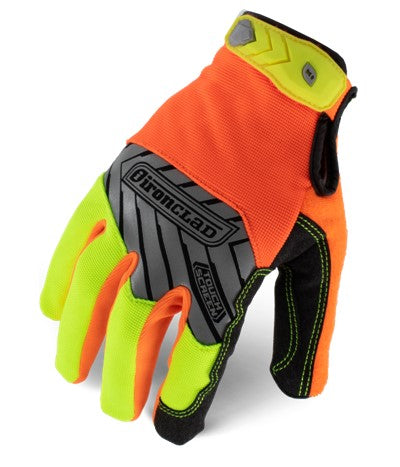 Ironclad Command™ Pro Glove with Touchscreen in Hi-Viz Yellow & Orange,  Sz XL