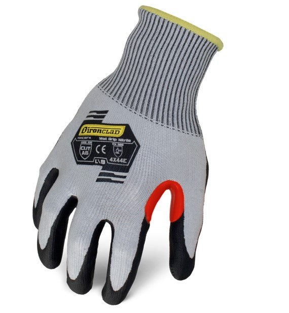 Ironclad Command™ A6 Foam Nitrile Knit Glove with Touchscreen, Sz M