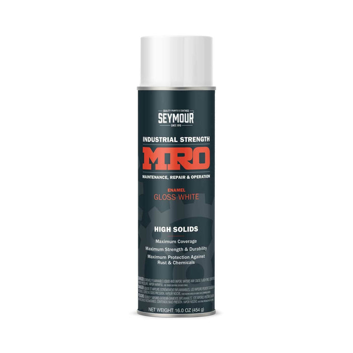 16oz MRO High Solid Spray Paint Gloss White