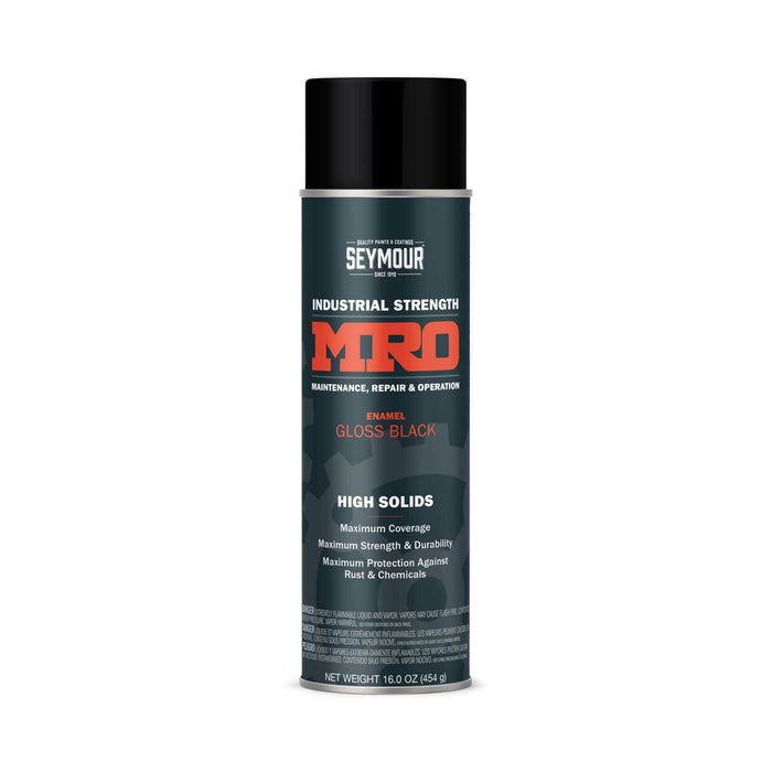 16oz MRO High Solid Spray Paint Gloss Black