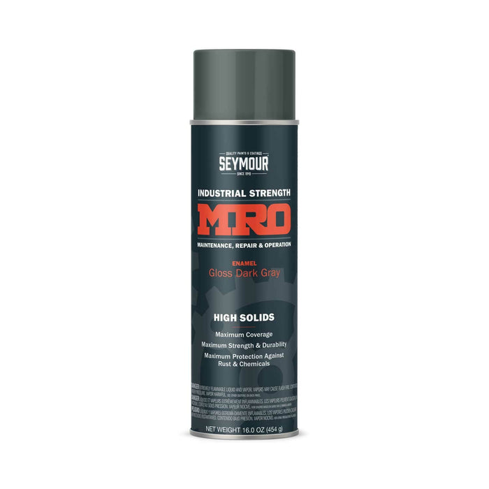 16oz MRO High Solid Spray Paint Dark Machine Gray