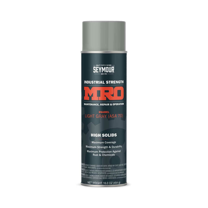 16oz MRO Solid Spray Paint Light Machine Gray