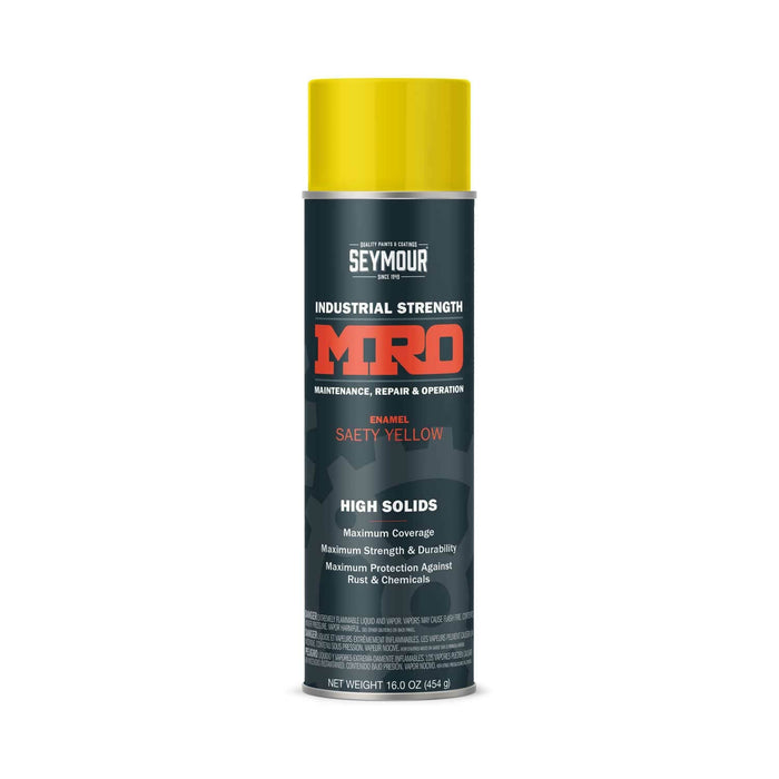 16oz MRO High Solid Spray Paint Safety Yellow