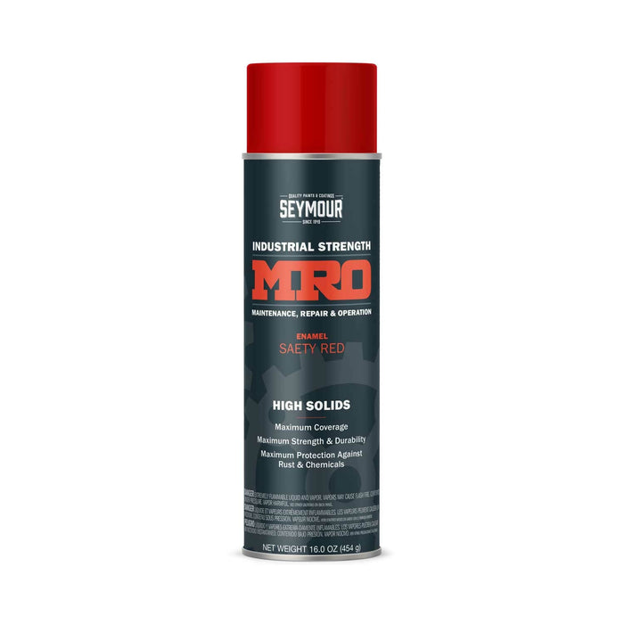 16oz MRO High Solid Spray Paint Safety Red