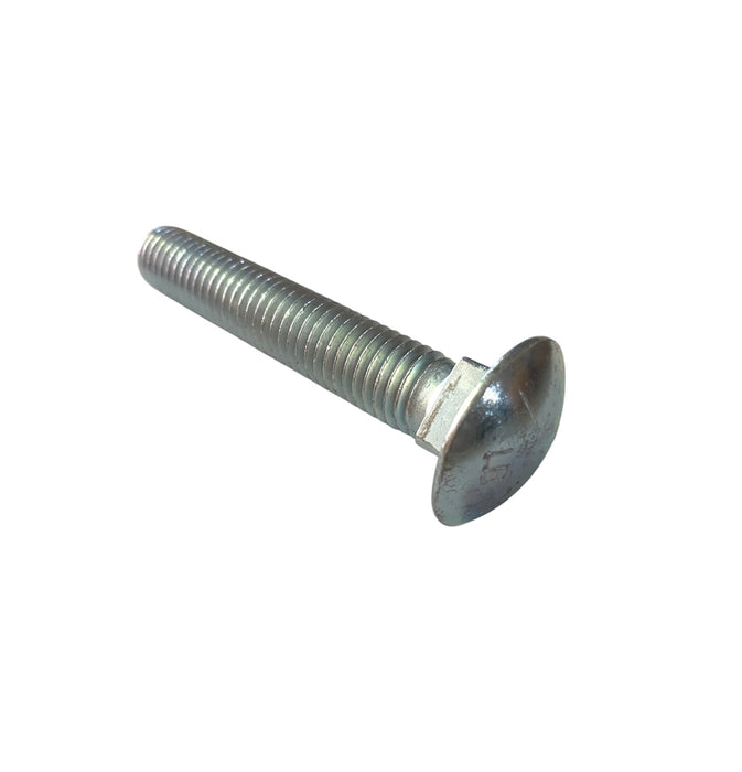 1/2-13 X 3 UNC Grade 5 Full Thread Carriage / Shaker Screen Plow Bolt Clear Zinc