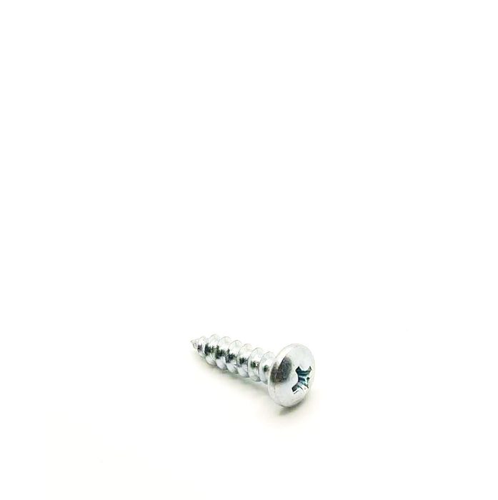 #10 x 3/4in Phillips Pan Tapping Screw Clear Zinc
