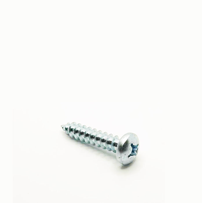 #14 x 3/4in Phillips Pan Tapping Screw Clear Zinc