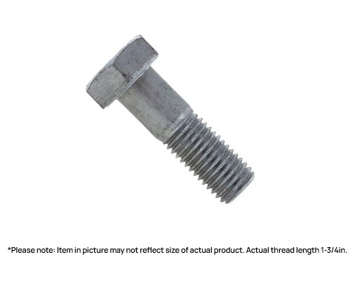 3/4-10 x 4in UNC A325 Structural Bolt Hot Dip Galvanized