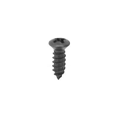 8 x 1/2 Phillips Oval Head Tapping Screw Black Oxide