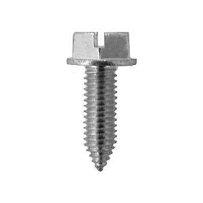 M6-1.0 x 20 Slotted Hex Washer Body Bolt Zinc Plated