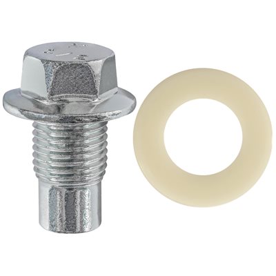 1/2in-20 Oil Drain Plug with Nylon Gasket
