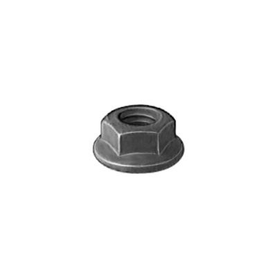 M5-0.8 Hex Flange Nut Black Oxide 5mm Height Across Flats : 8mm Flange Diameter : 11.5mm