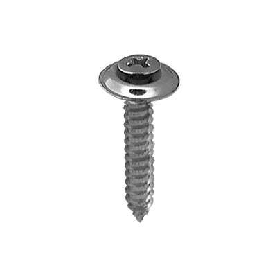 #8X 1 Phillips Oval Sems Screw Countersunk Hex Washer Tap Screw Chrome