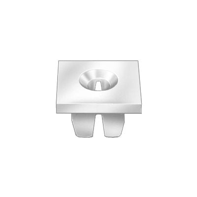 1/4 Square License Plate Nut Head Size : 0.625" Head Thickness : 0.080" Width : 0.395" Overall Length : 0.425"