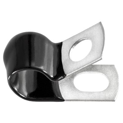 3/4 Small Closed Clamp Black Vinyl Coated