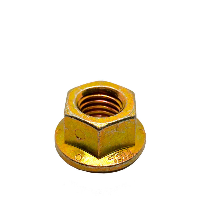 1/2-13in UNC Grade G Flange Locking Nut Zinc — NutsandBolts.com