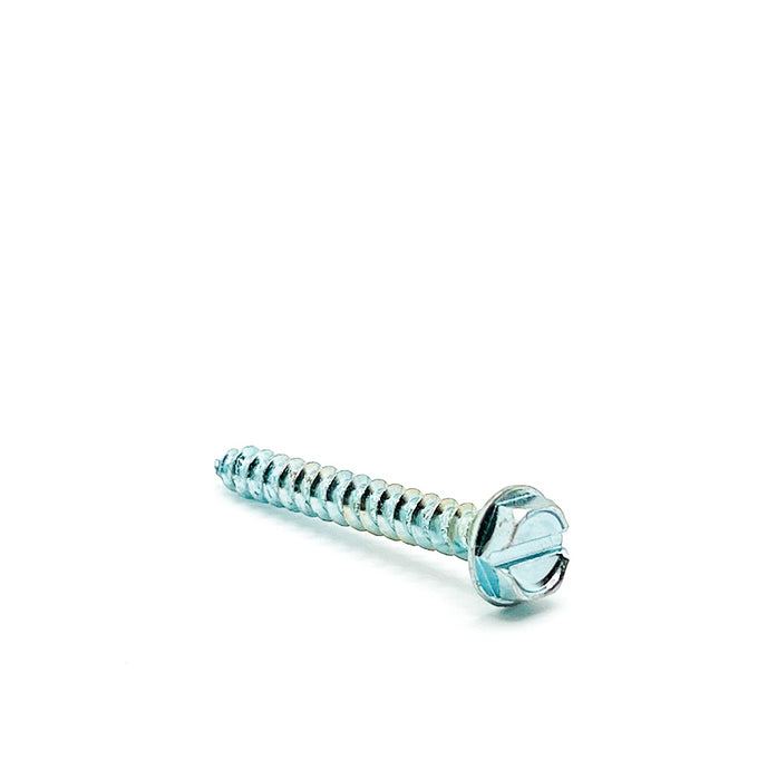 #10 x 1in Slotted Hex Washer Tapping Screw