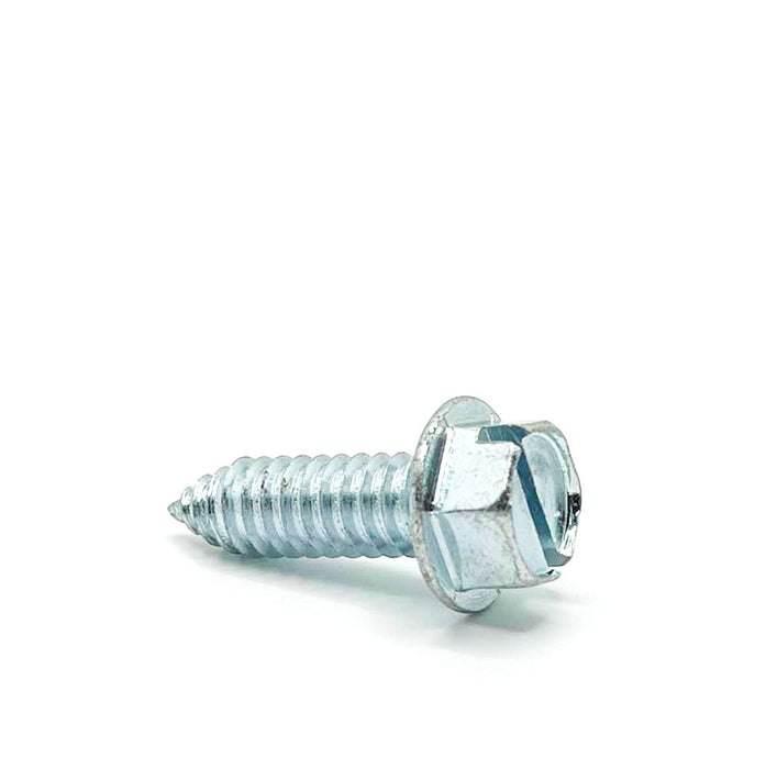 3/8 X 1 1/4 Slotted Hex Washer Tapping Screw / Zinc Plated