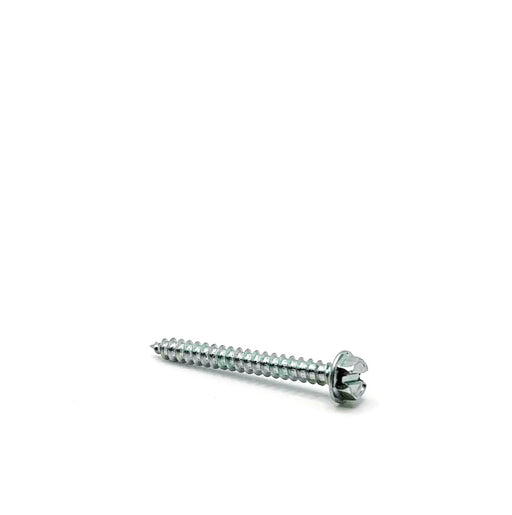 #8 X 1 1/2 Slotted Hex Washer Tapping Screw / Zinc Plated