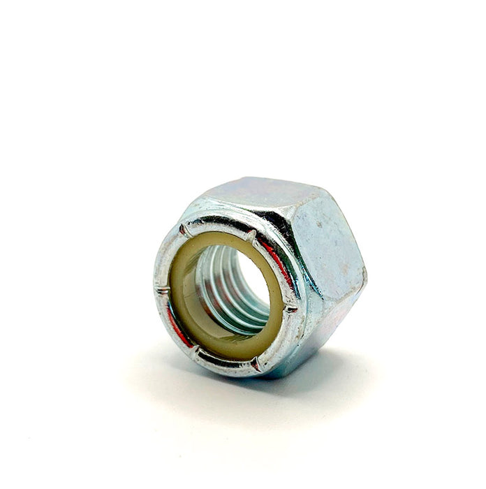 1-8 Nylon Lock Nut / Coarse (UNC) / Zinc Plated