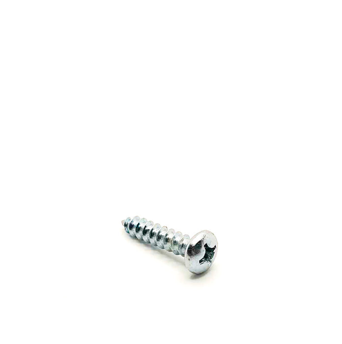 #12 x 1in Phillps Pan Tapping Screw Clear Zinc