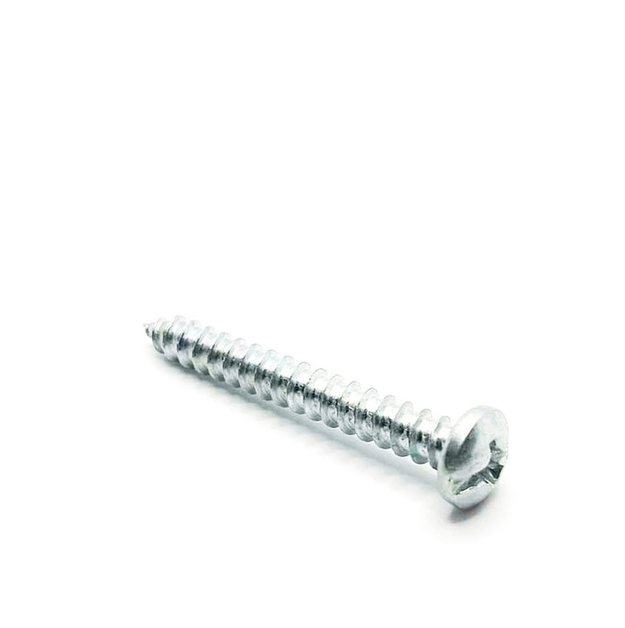 #14 x 2in Phillips Pan Tapping Screw Clear Zinc