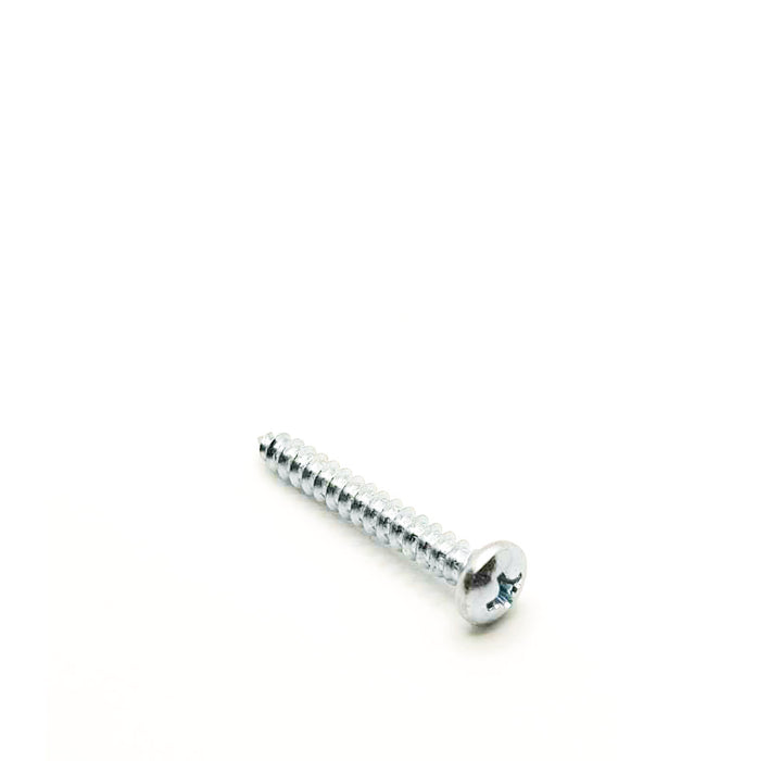 #8 x 1-1/4in Phillips Pan Tapping Screw Clear Zinc