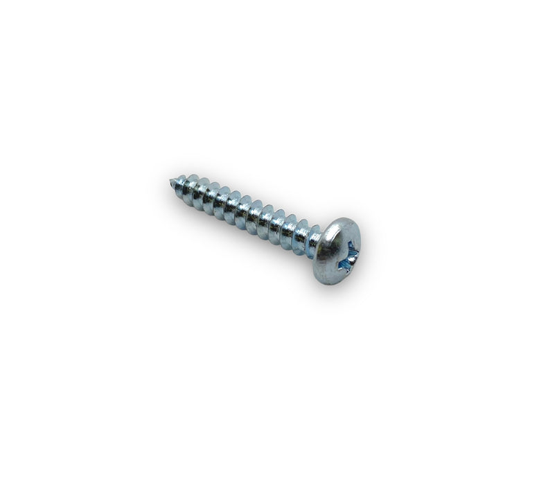 #8 x 1in Phillips Pan Tapping Screw Clear Zinc
