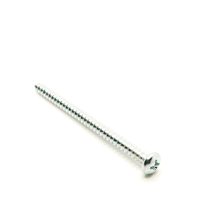 #8 x 2-1/2in Phillips Pan Tapping Screw Clear Zinc