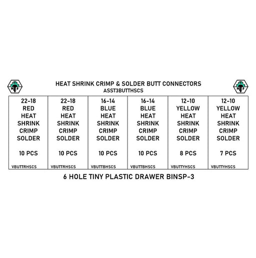  Heat Shrink Crimp & Solder Butt Connector Assortment