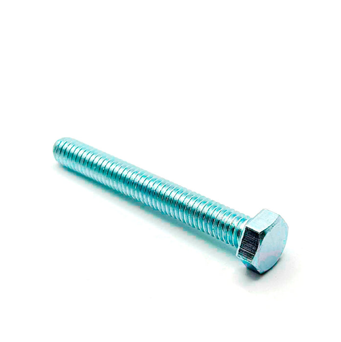 5/16-18 x 2-1/2in UNC Fully Threaded Hex Tap Bolt Grade 5 Clear Zinc