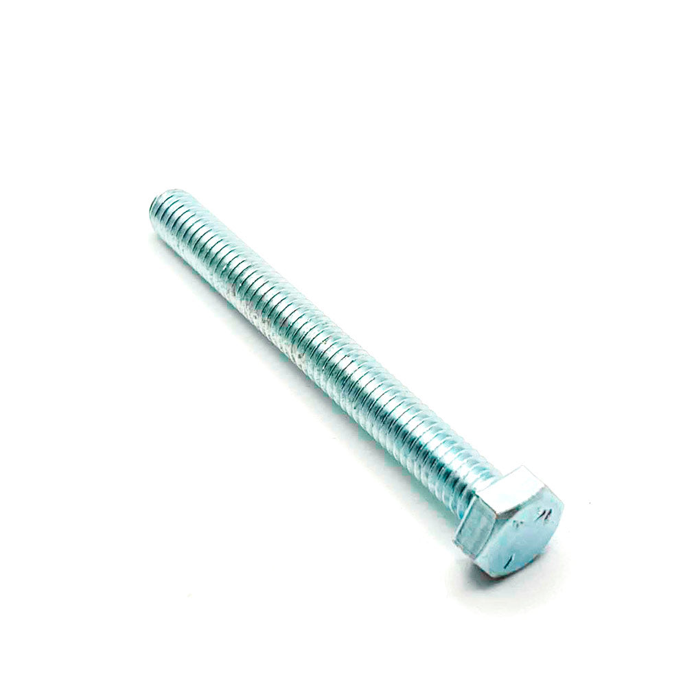 50 Pack - Grade 5 3/8-16 X 4" Hex Head Tap Bolts - Full Thread, Zinc Finish By Lexar Industrial