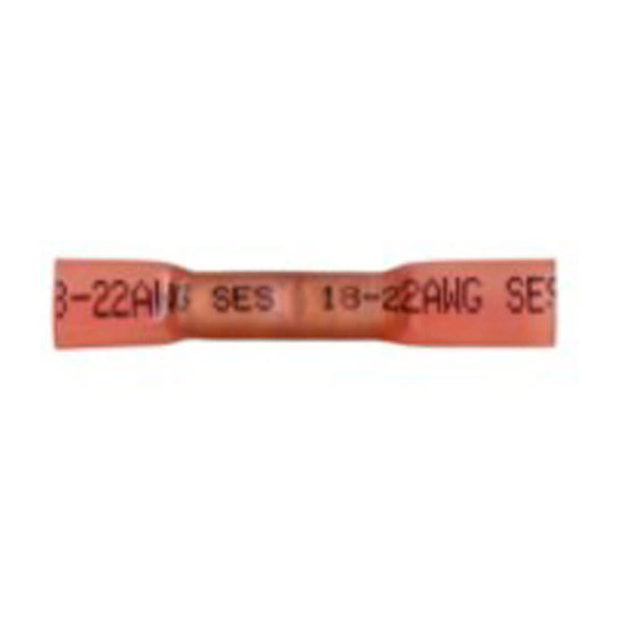 22-18 Red Butt Connector Heat Shrink - Qty (25)