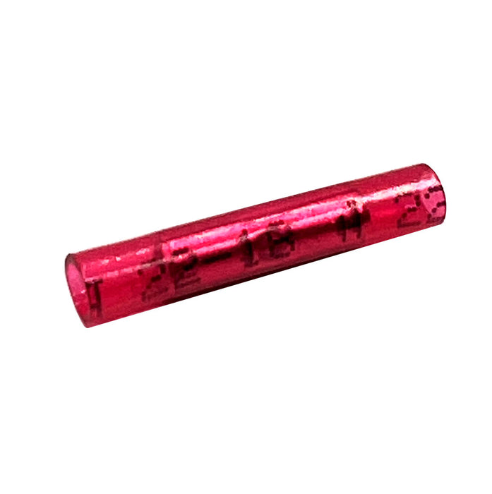 22-18 Red Butt Connector / Nylon / Fully Insulated